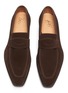 Detail View - Click To Enlarge - GEORGE CLEVERLEY - George' Chisel Toe Leather Penny Loafers