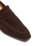 Detail View - Click To Enlarge - GEORGE CLEVERLEY - George' Chisel Toe Leather Penny Loafers