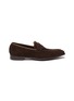 Main View - Click To Enlarge - GEORGE CLEVERLEY - George' Chisel Toe Leather Penny Loafers