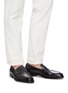 Figure View - Click To Enlarge - GEORGE CLEVERLEY - Owen' Wide Strap Leather Penny Loafers