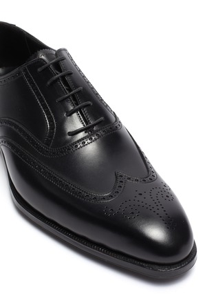 Detail View - Click To Enlarge - GEORGE CLEVERLEY - Reuben' Chisel Toe Leather Brogue Shoes