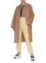 Figure View - Click To Enlarge - ACNE STUDIOS - Belted Wool Blend Long Coat