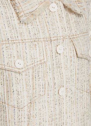  - ACNE STUDIOS - Denim Detail Loose Fit Tweed Jacket