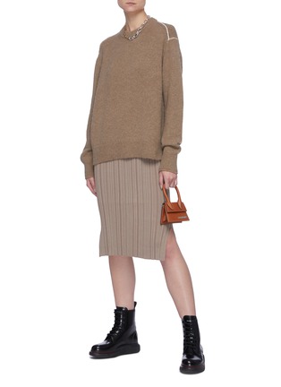Figure View - Click To Enlarge - ACNE STUDIOS - Contrast Shoulder Seam Sweater
