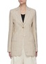 Main View - Click To Enlarge - ACNE STUDIOS - Plaid Check Fitted Waist Blazer