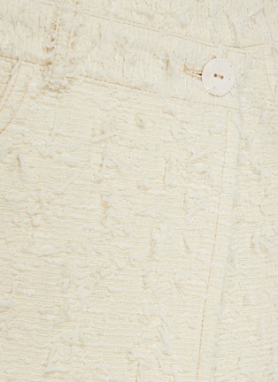 Detail View - Click To Enlarge - ACNE STUDIOS - Asymmetric tweed mini skirt