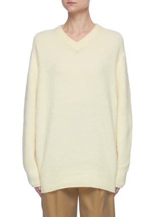 Main View - Click To Enlarge - ACNE STUDIOS - V-neck Fluffy Sweater