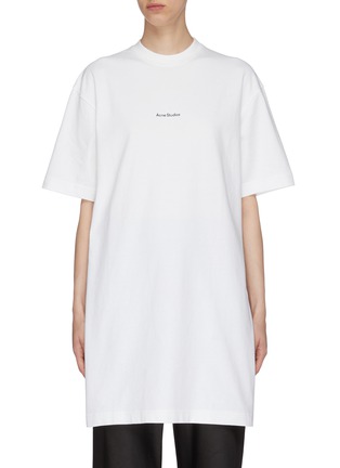 Main View - Click To Enlarge - ACNE STUDIOS - Relaxed fit logo print T-shirt
