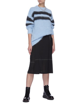 Figure View - Click To Enlarge - ACNE STUDIOS - Double Block Stripe Sweater