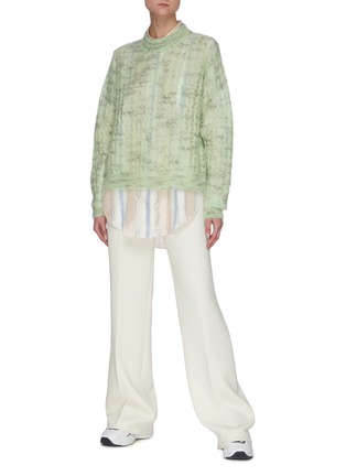 Figure View - Click To Enlarge - ACNE STUDIOS - Mohair blend open knit sweater