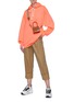 Figure View - Click To Enlarge - ACNE STUDIOS - Belted Roll Up Hem Crop Pants