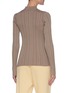Back View - Click To Enlarge - ACNE STUDIOS - MOCK NECK IRREGULAR RIBBED LONG SLEEVE TOP