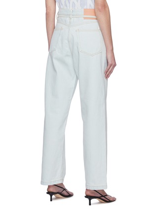 Back View - Click To Enlarge - ACNE STUDIOS - Thin Belt Loose Fit Jeans
