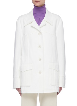 Main View - Click To Enlarge - ACNE STUDIOS - Unconstructed cotton suit jacket