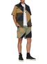 Figure View - Click To Enlarge - SACAI - Geometric Patchwork Patch Pocket Shirt