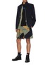 Figure View - Click To Enlarge - SACAI - Belted Geometric Patchwork Shorts