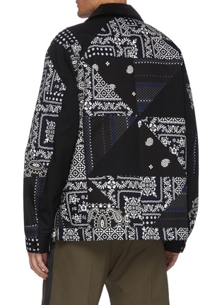 Back View - Click To Enlarge - SACAI - Archive Print Patchwork Coach Jacket