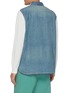 Back View - Click To Enlarge - SACAI - Denim back panel sweater