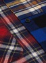  - SACAI - Flannel plaid patchwork shirt