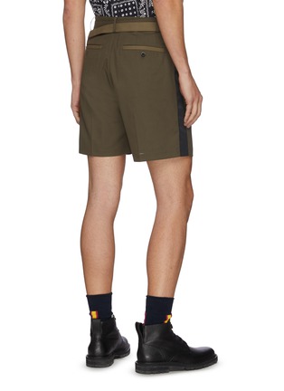 Back View - Click To Enlarge - SACAI - Belted side stripe shorts