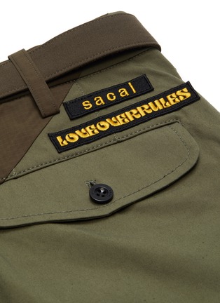  - SACAI - Belted Colourblock Patchwork Cargo Pants
