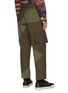 Back View - Click To Enlarge - SACAI - Belted Colourblock Patchwork Cargo Pants
