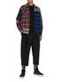 Figure View - Click To Enlarge - SACAI - Belted straight oxford pants