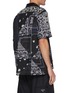 Back View - Click To Enlarge - SACAI - Geometric Panel Archive Print Patchwork Shirt