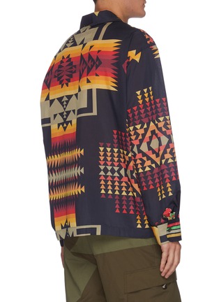 Back View - Click To Enlarge - SACAI - Archive Print Patchwork Button Down Shirt