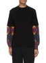 Main View - Click To Enlarge - SACAI - Archive print patchwork sleeve T-shirt