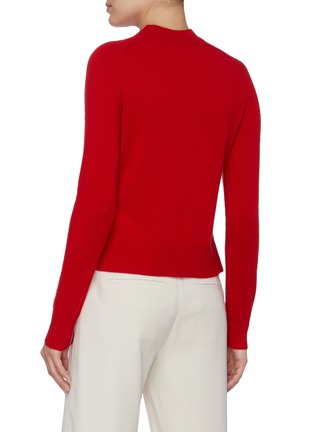 Back View - Click To Enlarge - EQUIL - OUTLINE SLIT CREWNECK CASHMERE SWEATER