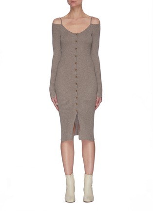 Main View - Click To Enlarge - EQUIL - Rib-knit cardigan dress