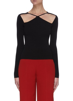 Main View - Click To Enlarge - EQUIL - Cut-out knit top