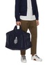 Front View - Click To Enlarge - MARK CROSS - WEATHERBIRD' Logo Canvas Duffle Bag