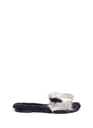 Main View - Click To Enlarge - AVEC MODÉRATION - 'Kitzbuhel' faux fur slippers