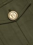 Detail View - Click To Enlarge - BALMAIN - Logo Button Cargo Pocket Denim Dress