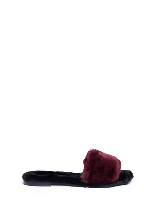 Main View - Click To Enlarge - AVEC MODÉRATION - 'Kitzbuhel' faux fur slippers
