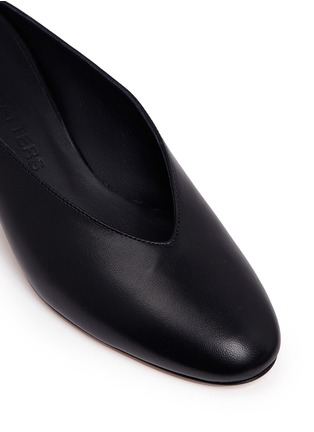 Detail View - Click To Enlarge - GRAY MATTERS - 'Mildred Egg' nappa leather mules