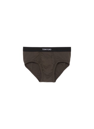 Main View - Click To Enlarge - TOM FORD - Logo Waist Jersey Brief