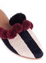 Detail View - Click To Enlarge - FIGUE SHOES - 'Frida' pompom stripe slide sandals