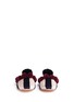Front View - Click To Enlarge - FIGUE SHOES - 'Frida' pompom stripe slide sandals