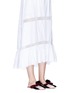Figure View - Click To Enlarge - FIGUE SHOES - 'Frida' pompom stripe slide sandals