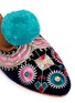 Detail View - Click To Enlarge - FIGUE SHOES - 'Suzanni' pompom embroidered velvet slides