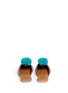 Back View - Click To Enlarge - FIGUE SHOES - 'Suzanni' pompom embroidered velvet slides