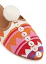 Detail View - Click To Enlarge - FIGUE SHOES - 'Soulika' pompom slide sandals
