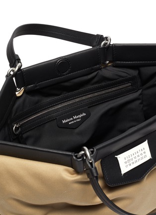 Detail View - Click To Enlarge - MAISON MARGIELA - Shopping glam slam canvas leather tote