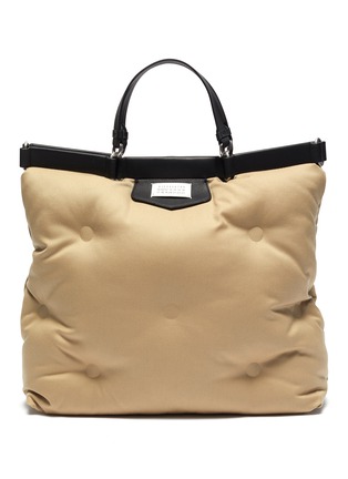 Main View - Click To Enlarge - MAISON MARGIELA - Shopping glam slam canvas leather tote