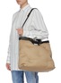 Figure View - Click To Enlarge - MAISON MARGIELA - Shopping glam slam canvas leather tote