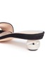 Detail View - Click To Enlarge - ALCHIMIA DI BALLIN - 'Anaxa' sculptural heel chambois leather slide sandals