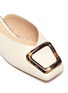 Detail View - Click To Enlarge - SAM EDELMAN - Lavina' snakeskin embossed leather tab buckle leather slides